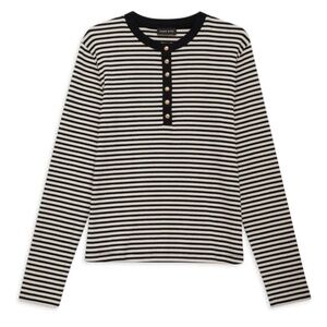 NWOT ANINE BING  Alessia Stripes T-shirt | Black | Size Small